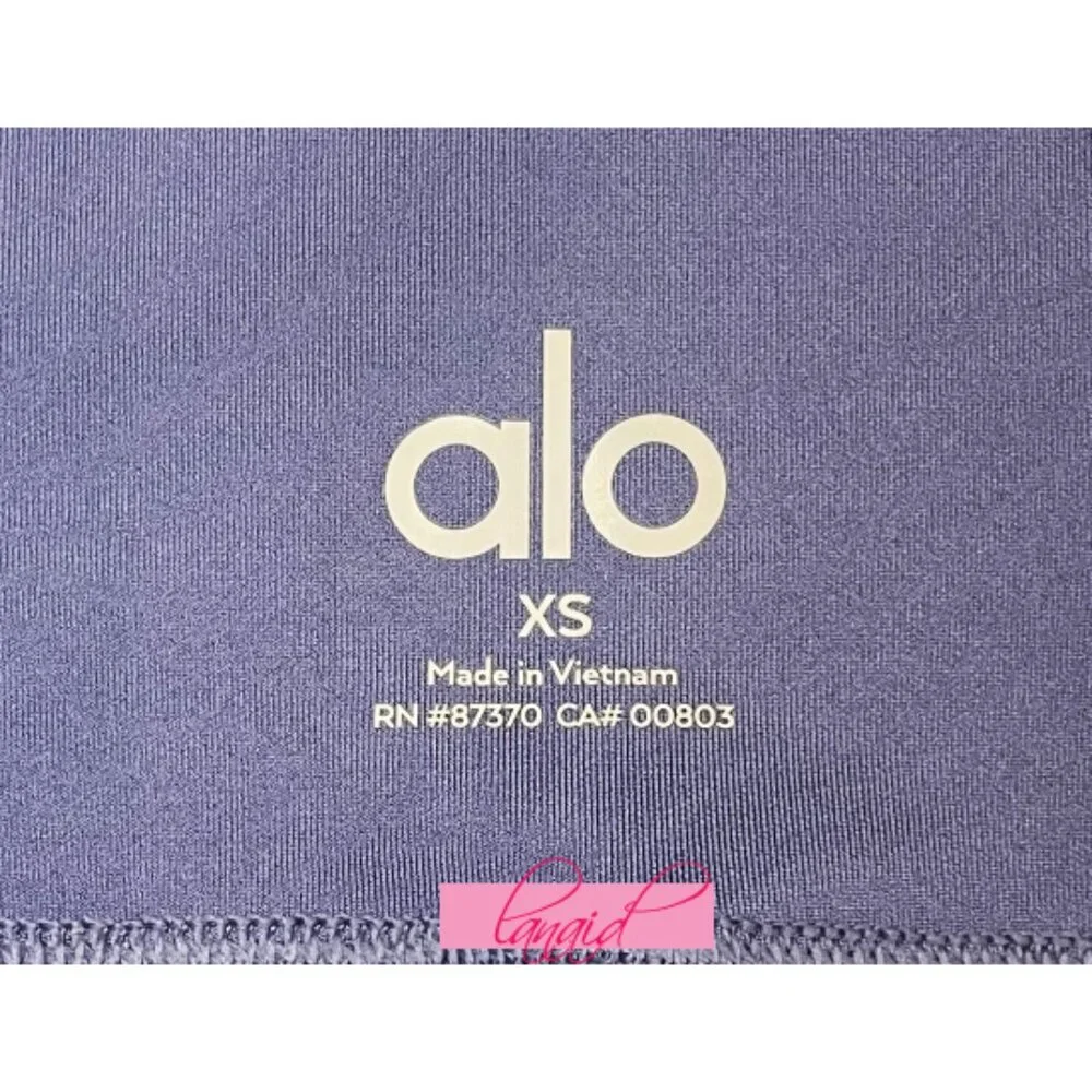 Alo 7/8 High-Waist Airlift Leggings Infinity Blue Hi-Rise Waisted Tights Skinny